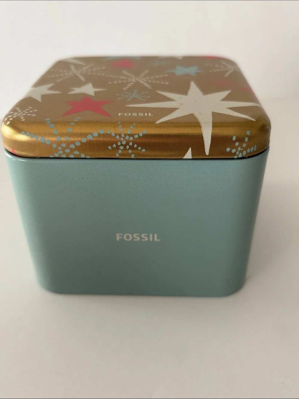 Fossil Holiday Themed Watch Tin Box